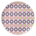 Mod Pink Olives Designer Plate / Dinnerware