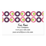 Mod Pink Olives Pattern business cards