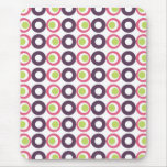 Mod Pink Olives Pattern Mousepad mousepads