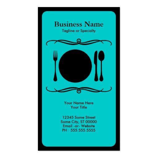 mod place setting business card (front side)