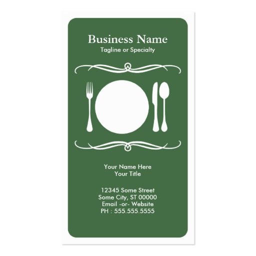 mod place setting business card template (front side)