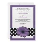 Purple wedding invites by mgdezigns