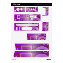 Mod purple circles squares abstract wii decals