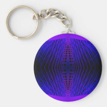 Mod Purple Urban Futurism cricketdiane Keychains