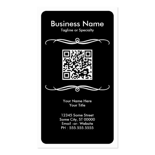 mod QR code Business Card