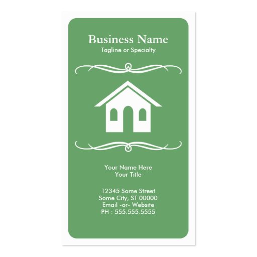 mod real estate business card (front side)