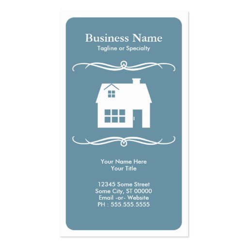 mod real estate business card template (front side)