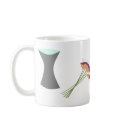 Mod Retro Flower Vase mugs