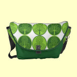 Mod Retro Green Trees Messenger Bag messenger bags