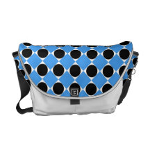 MOD Retro Pattern in Light Blue Messenger Bag