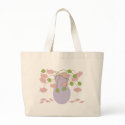 Mod Retro Pink Flowers/Vase bags