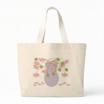 Mod Retro Pink Flowers/Vase bags by JuJuGarden Mod Retro Pink Flowers/Vase bags