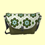 Mod Retro Spring Flowers Messenger Bag messenger bags