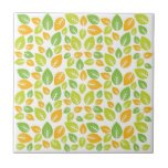 Mod Retro Vintage Fall Trees and Leaves Tiles