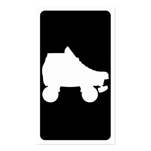 mod roller skate business card template (back side)