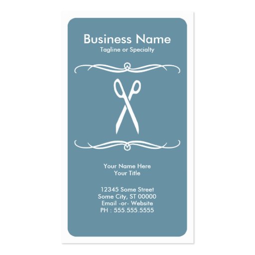 mod scissors business card templates