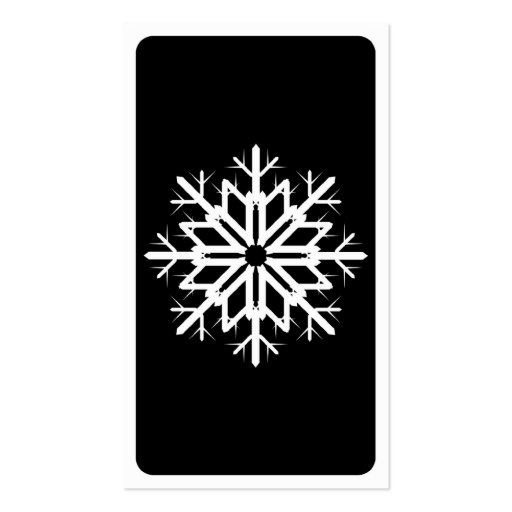 mod snow flake business card (back side)