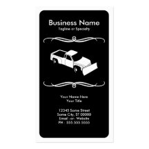 mod snow plow business cards