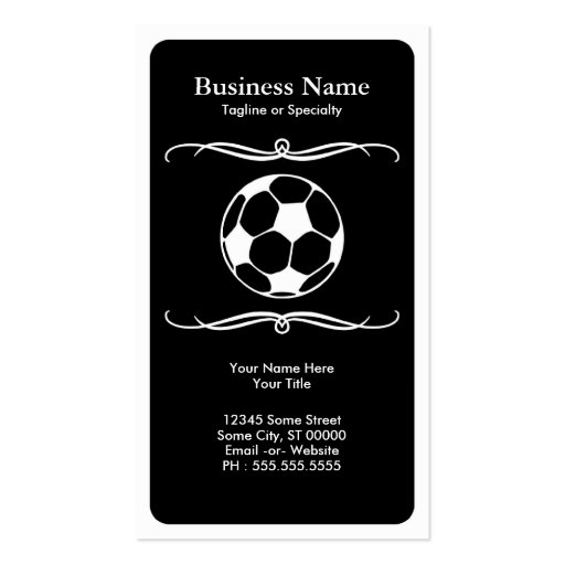 mod soccer business card templates (front side)