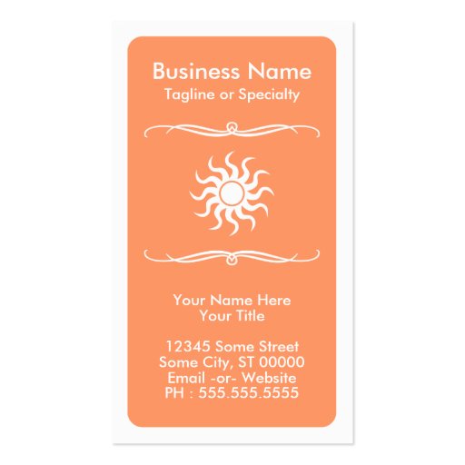 mod sun loyalty card business card template (front side)