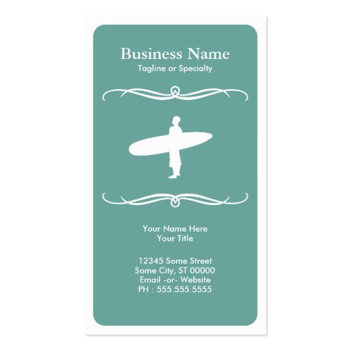 mod surfing business cards