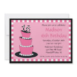Mod Sweet Sixteen Birthday Party Invitation