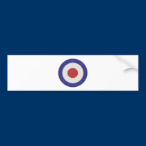 Mod Target Distressed bumper stickers