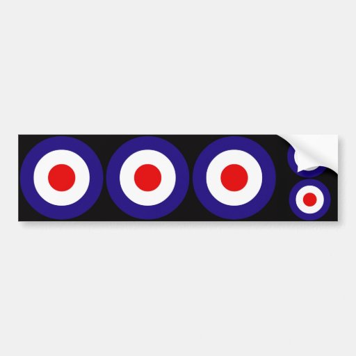 Mod Targets Bumper Sticker Zazzle