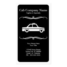 mod taxi cab business card templates
