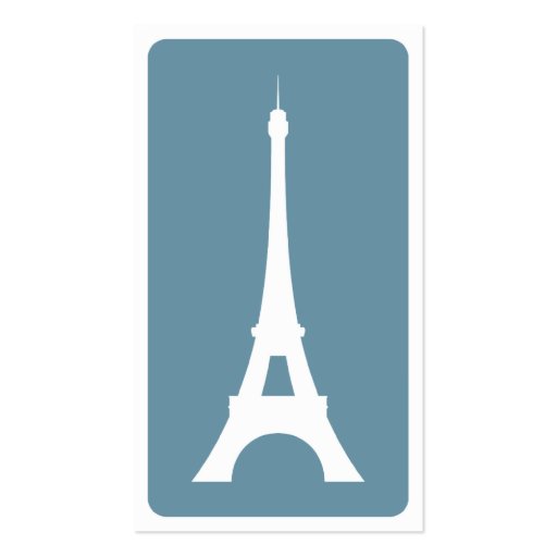 mod travel (eiffel tower) business card (back side)