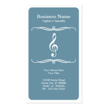 mod treble clef business card template