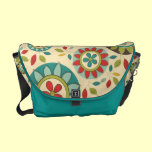 Mod Vintage Retro Pop Floral Messenger Bag messenger bags