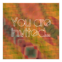 Mod Weave Birthday Party Invitation