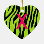 Mod Zebra Christmas Tree Ornaments