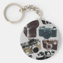 Moda retra de las cámaras del Grunge del vintage Llaveros