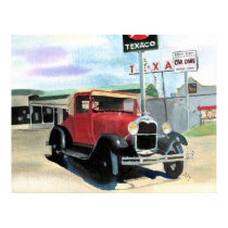 Model A antique car Canvas Print by mozache Model A antique car Canvas Print