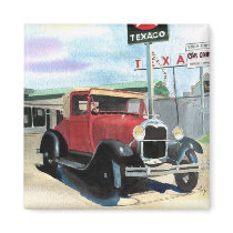 Model A Antique Car Magnet by mozache Model A Antique Car Magnet