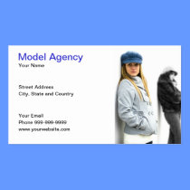 model agency business cards
