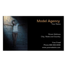 model agency business cards