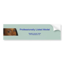 Model Bumper Sticker bumper stickers by ftcpublications Model Bumper Sticker bumper stickers
