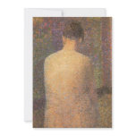 Model From Behind by Georges Pierre Seurat Custom Invitation