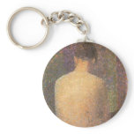 Model From Behind by Georges Pierre Seurat Keychain
