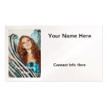 Model Headshot Business Card business cards
