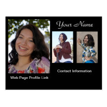 Model Headshot Card Postcard