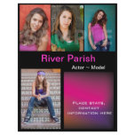 Model Headshot Comp Cards Template flyers
