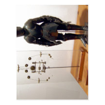 Model of a robot based on drawings by Leonardo da  Postcard