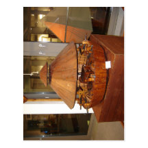 Model of a tank based on drawings by Leonardo da V Postcard