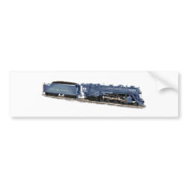 Model Steam Locomotive Bumper Sticker