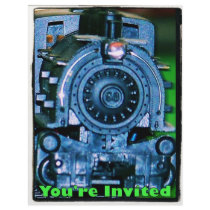 Model Train Invitations flyers by TheModelTrainStation Model Train Invitations flyers
