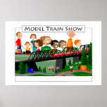 Model Train Show Crowd Posters